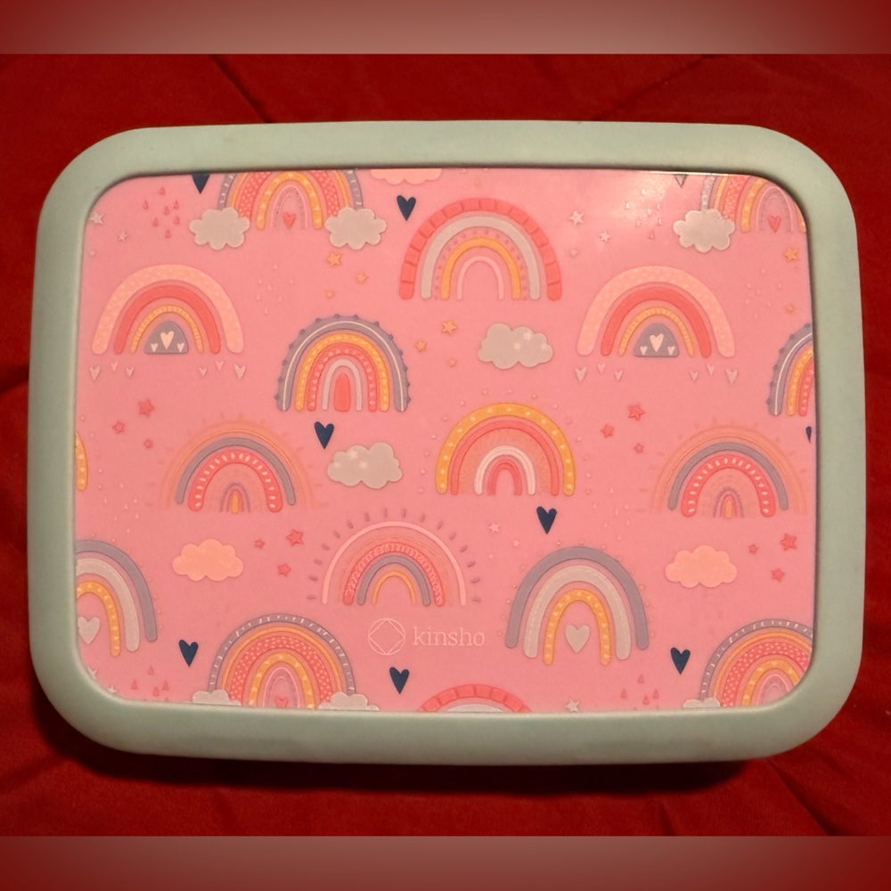 Kinsho, Kids Pink/Blue Rainbow Bento Lunch Box